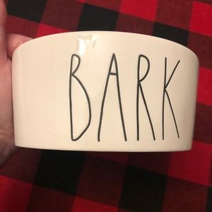 Rae Dunn Bark 6 inch Dog Bowl